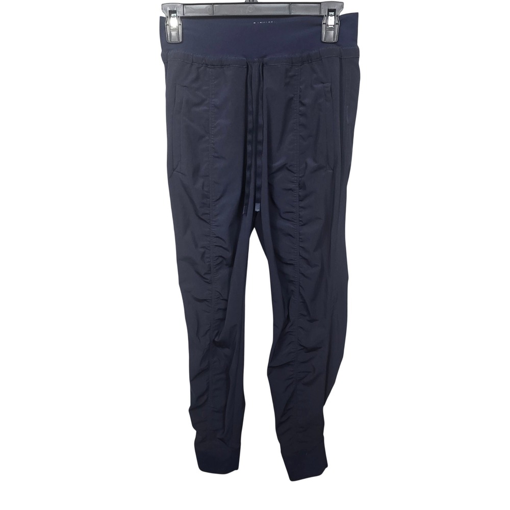 Athleta Attitude Pant Navy Blue Jogger Activewear Casual Womens Size 0 Flaw